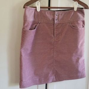 Athleta corduroy skirt 8t stretch dusty rose